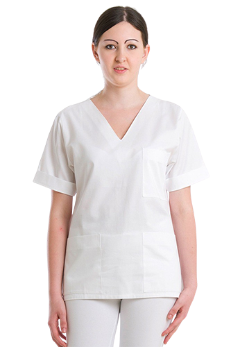 CASACCA COLLO V DONNA: casacca donna professionale per studio medico utilizzo professionale assistenti terapiste...